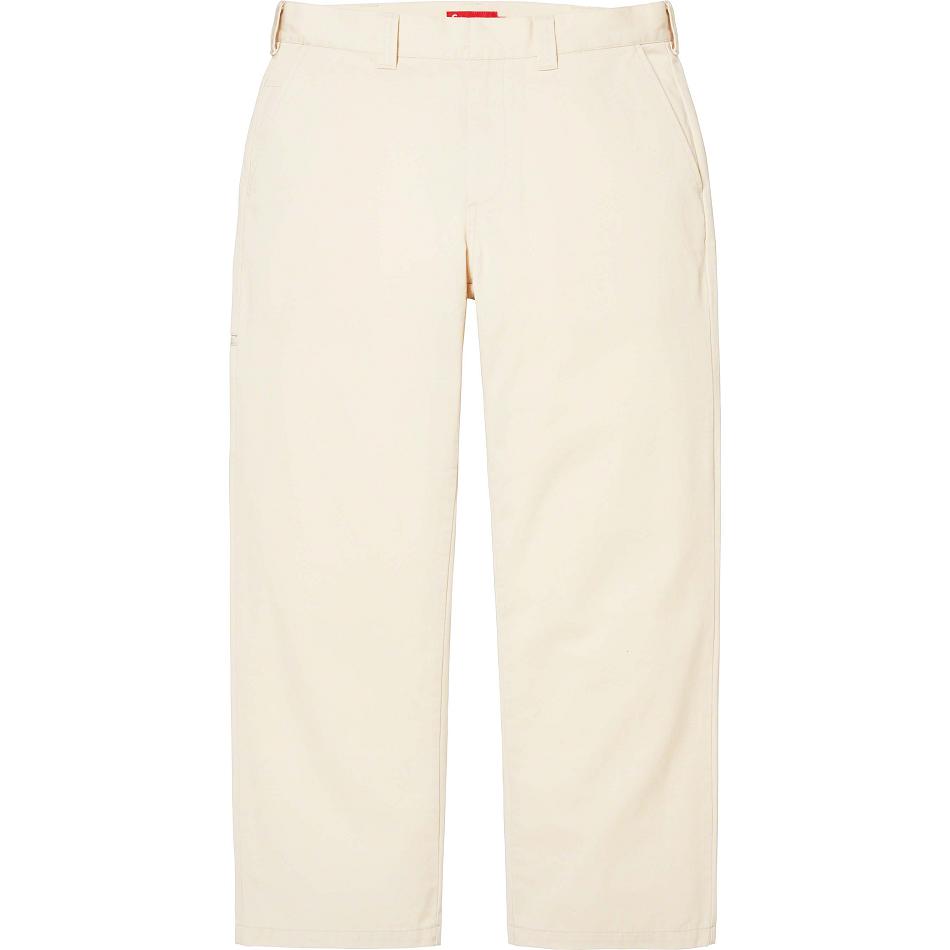 White Supreme Work Pant Pants | Supreme 207DN